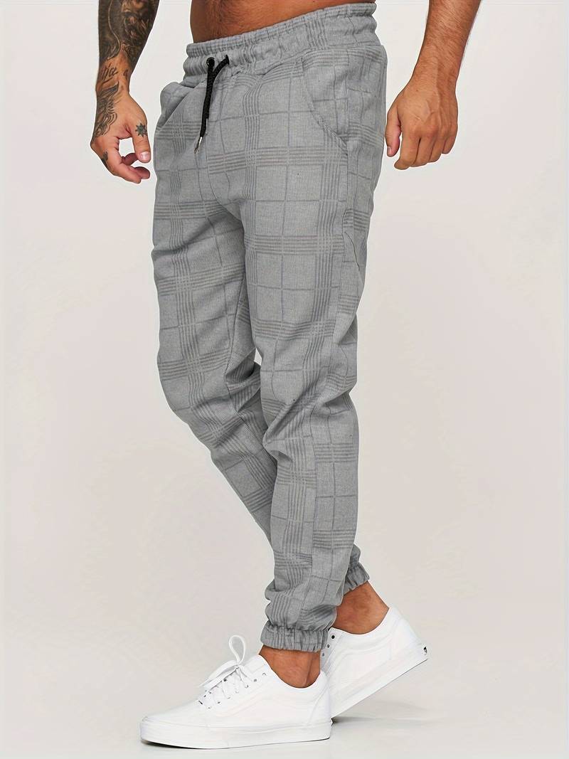 Stefano Checkered Sweatpants