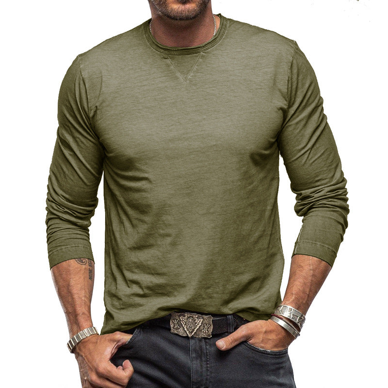 Hadrien - Long-sleeved cotton T-shirt for men