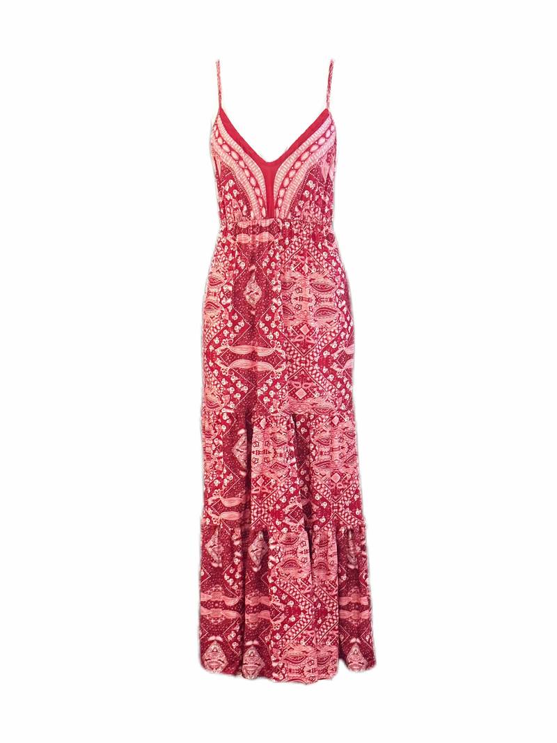 Yeva - Bohemian-style maxi dress with ethnic print