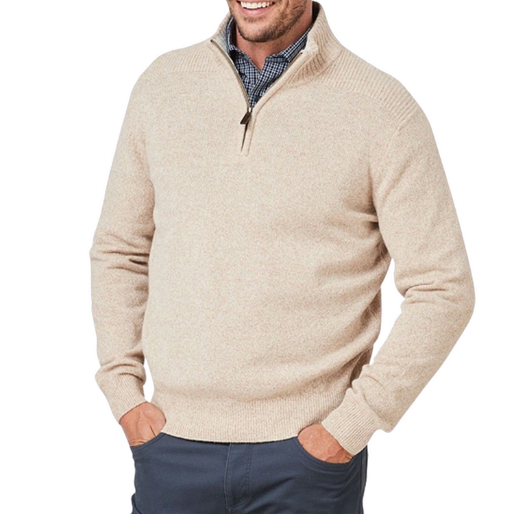 Arthur - Men's three-quarter zip jumper