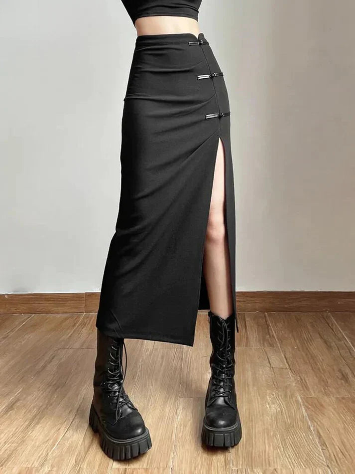 Skirt with sexy slit