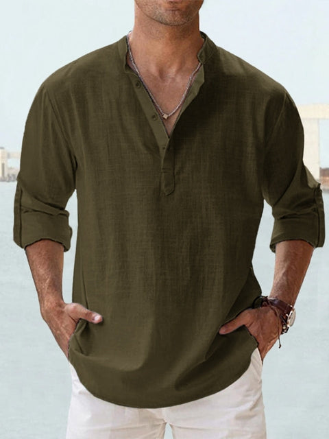 Stuart - Button T-shirt for men