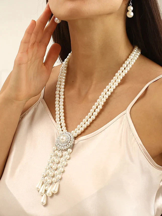 Pearl Drop Pendant Necklace