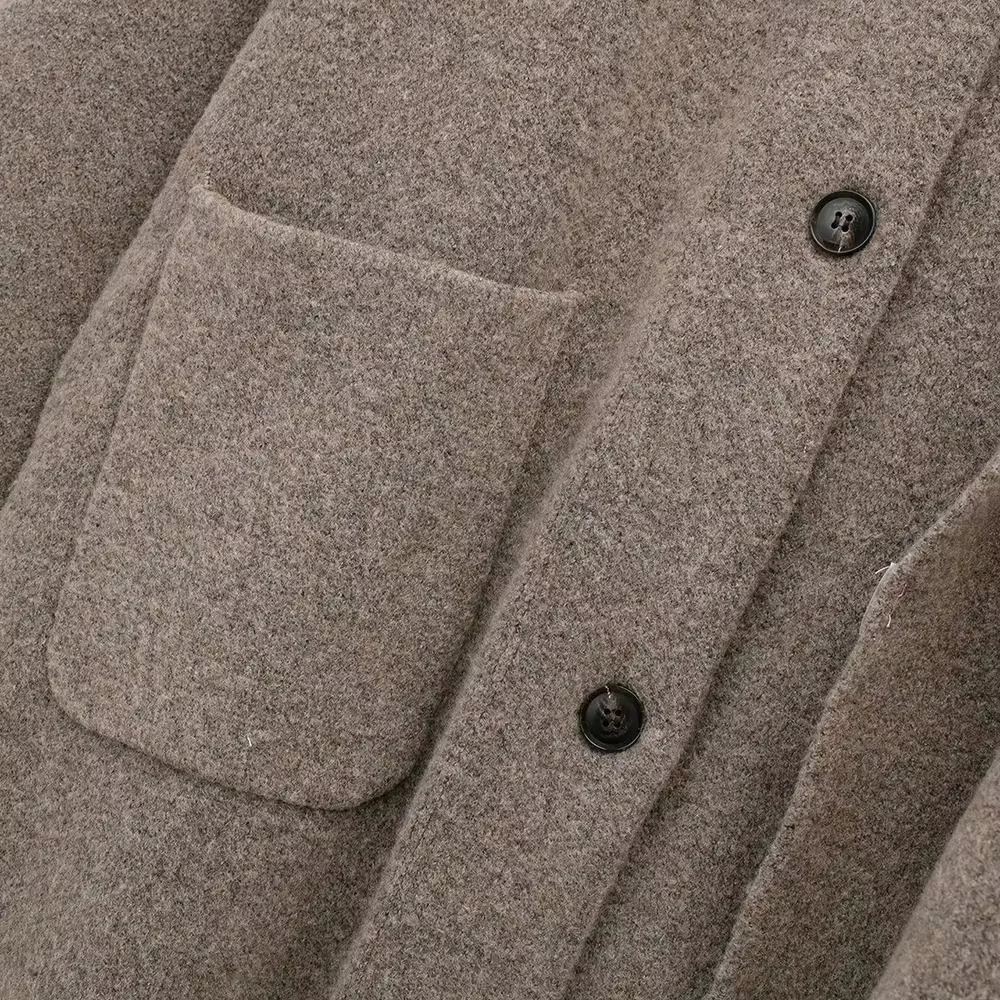 Elegant slim-fit scarf collar jacket for women