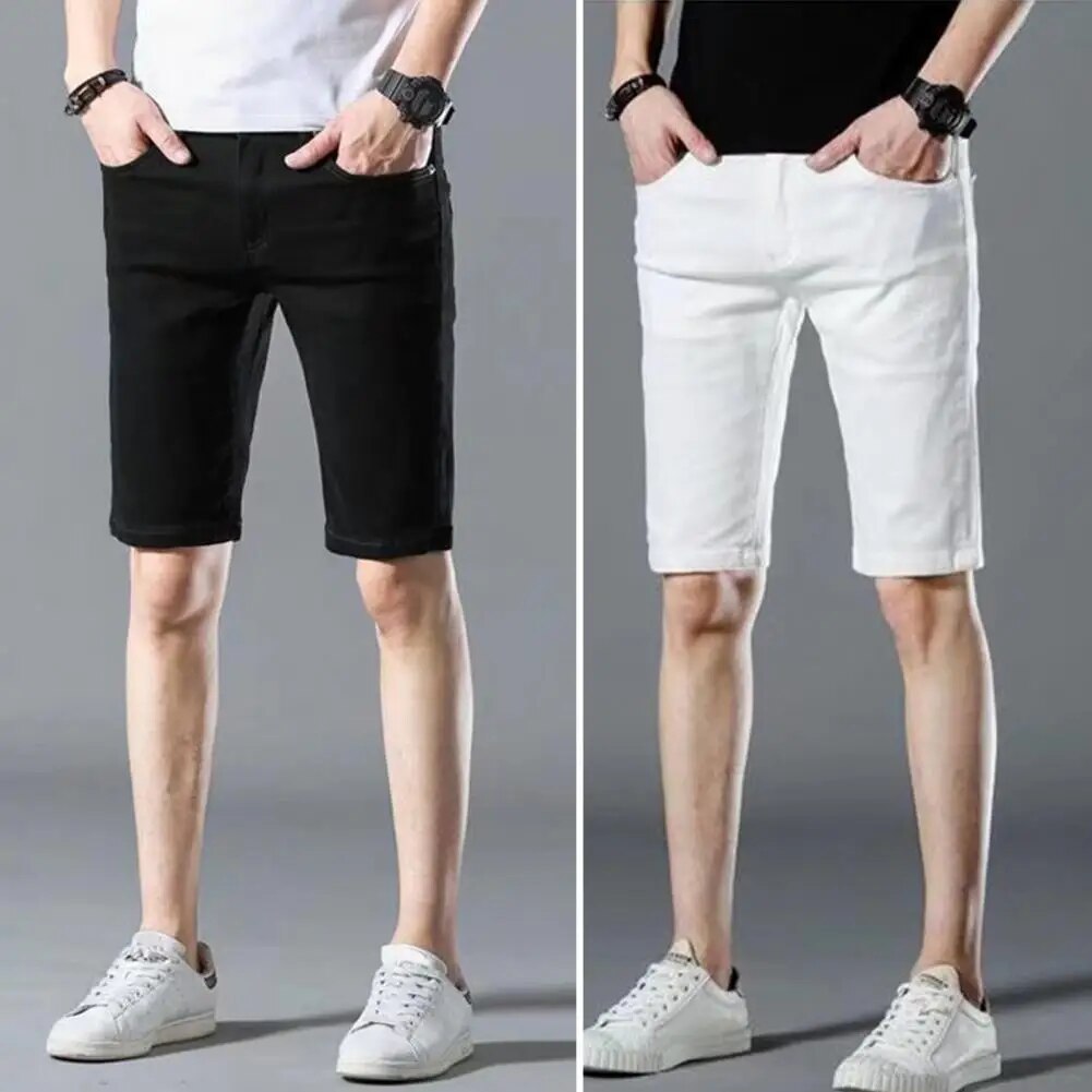 Rolled - Slim Straight Denim Shorts for Men