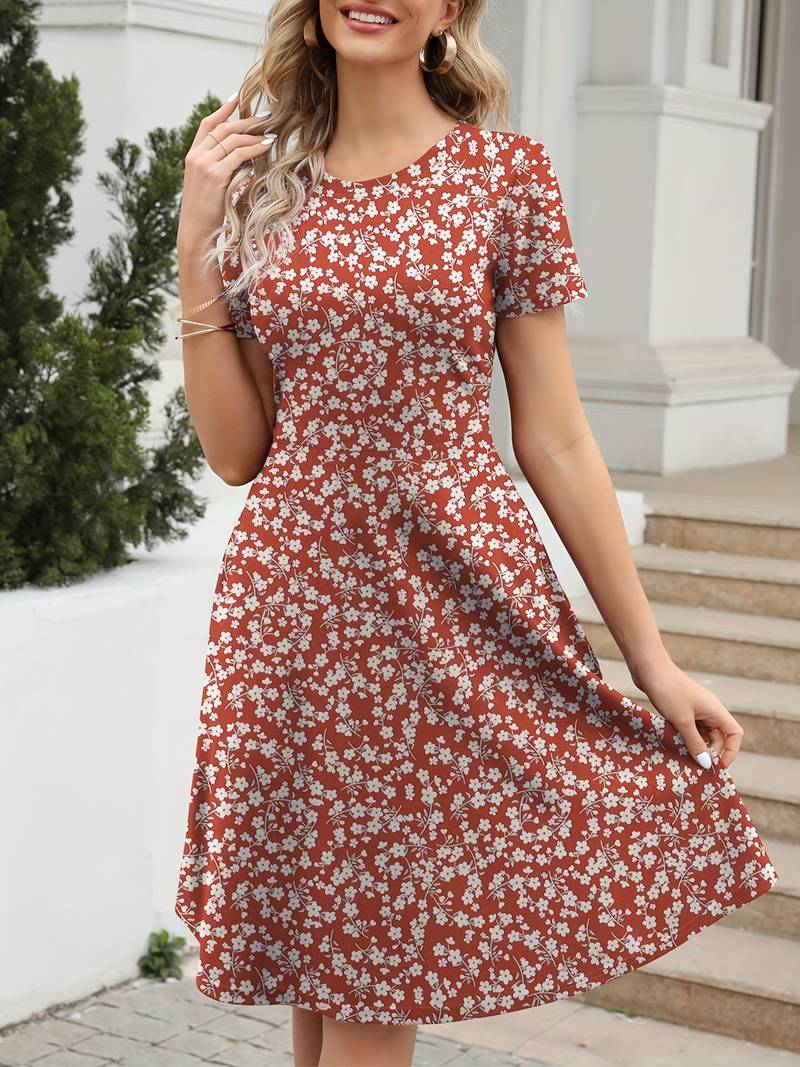 Vannesa | Women's Vintage Floral Print Dress