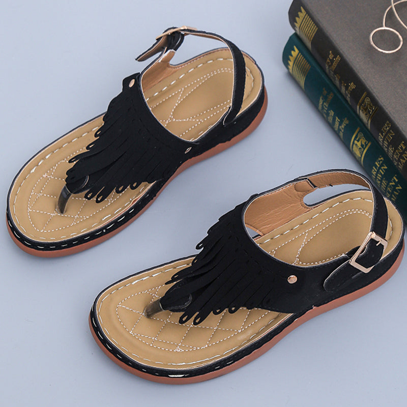 Comfort Roman cut-out thong beach sandals