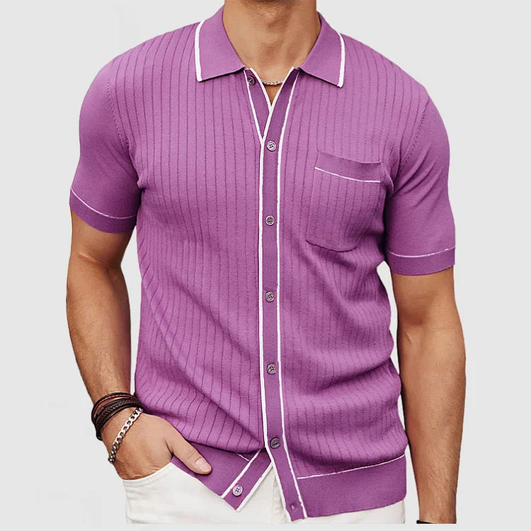 Haraldur - Classic casual knit shirt for men