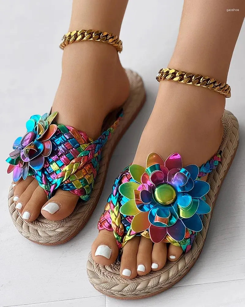 Amelia - Fashion sandals with flowers