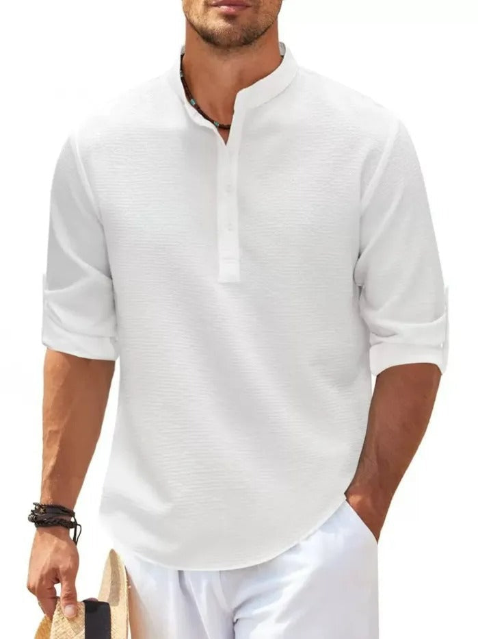 Cotton Linen-like Long sleeve for men