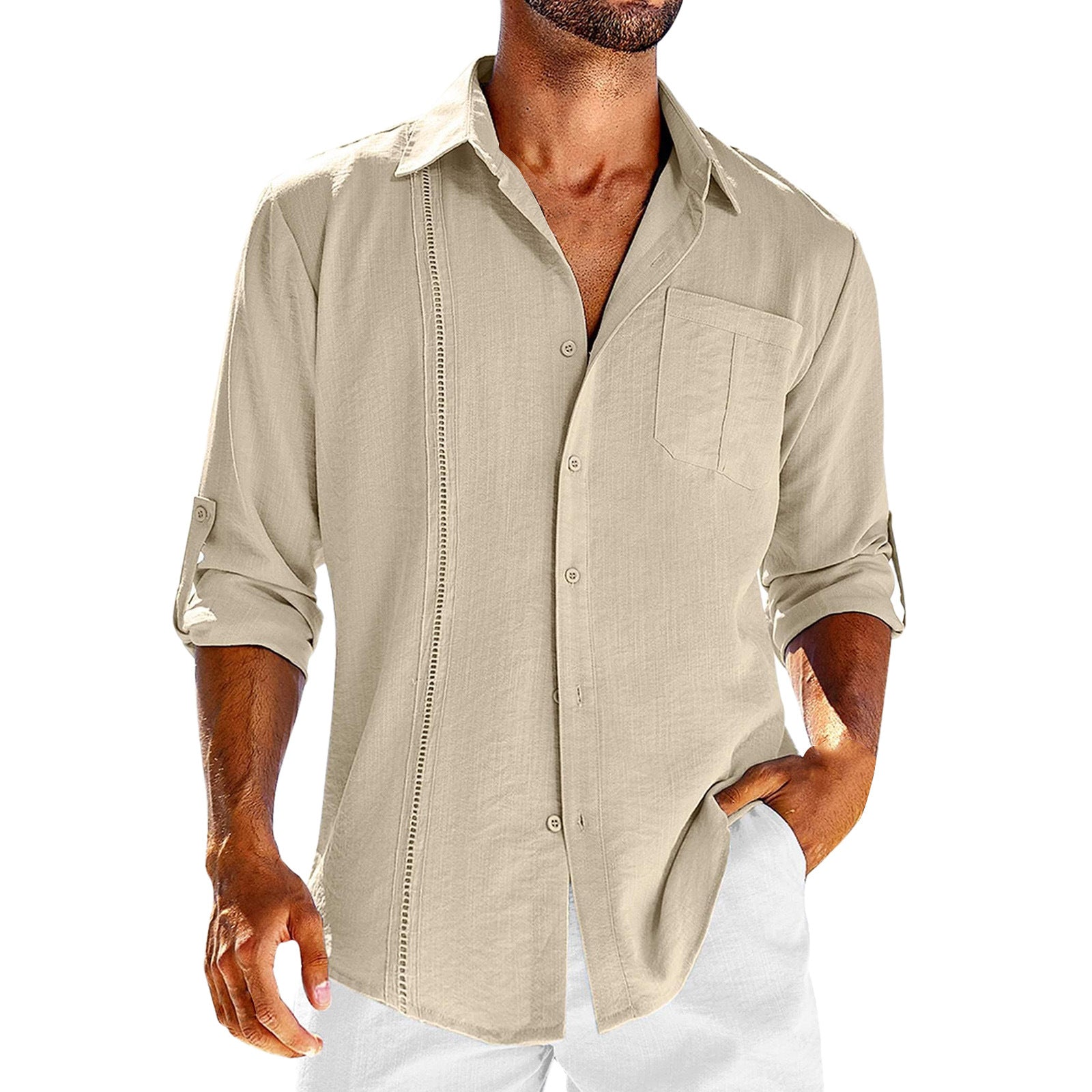 Donato - Long-sleeved casual shirt top