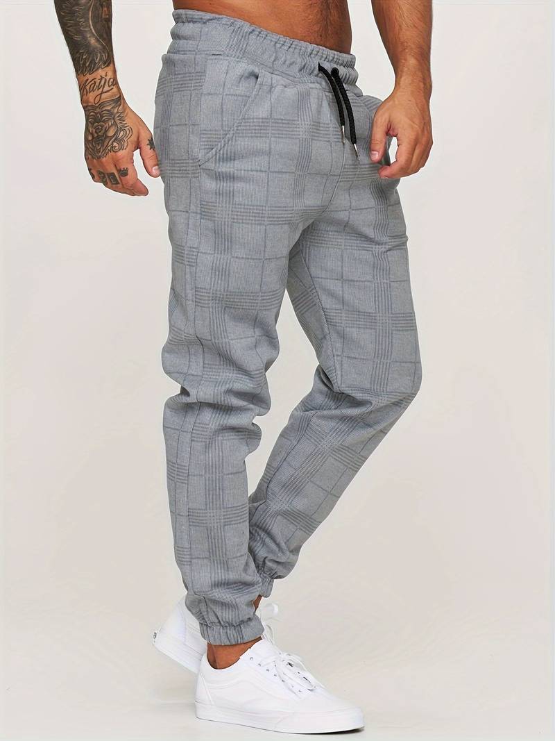 Stefano Checkered Sweatpants