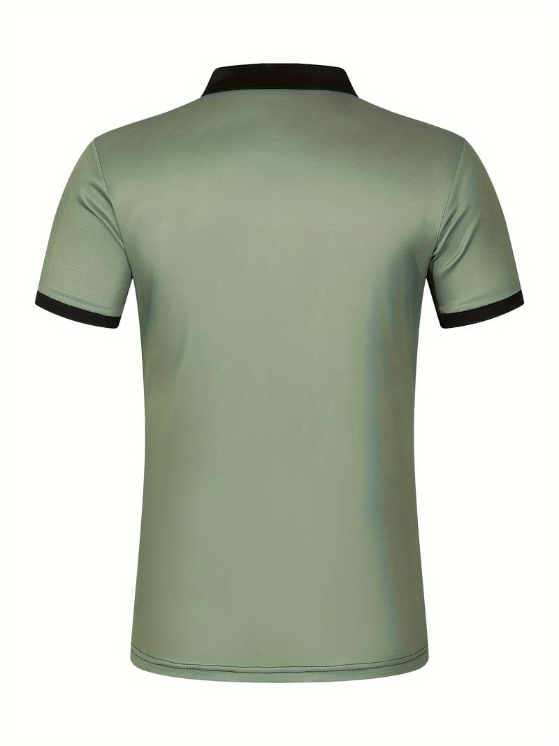 Leon - Casual Short Sleeve Striped Polo Shirt For Men