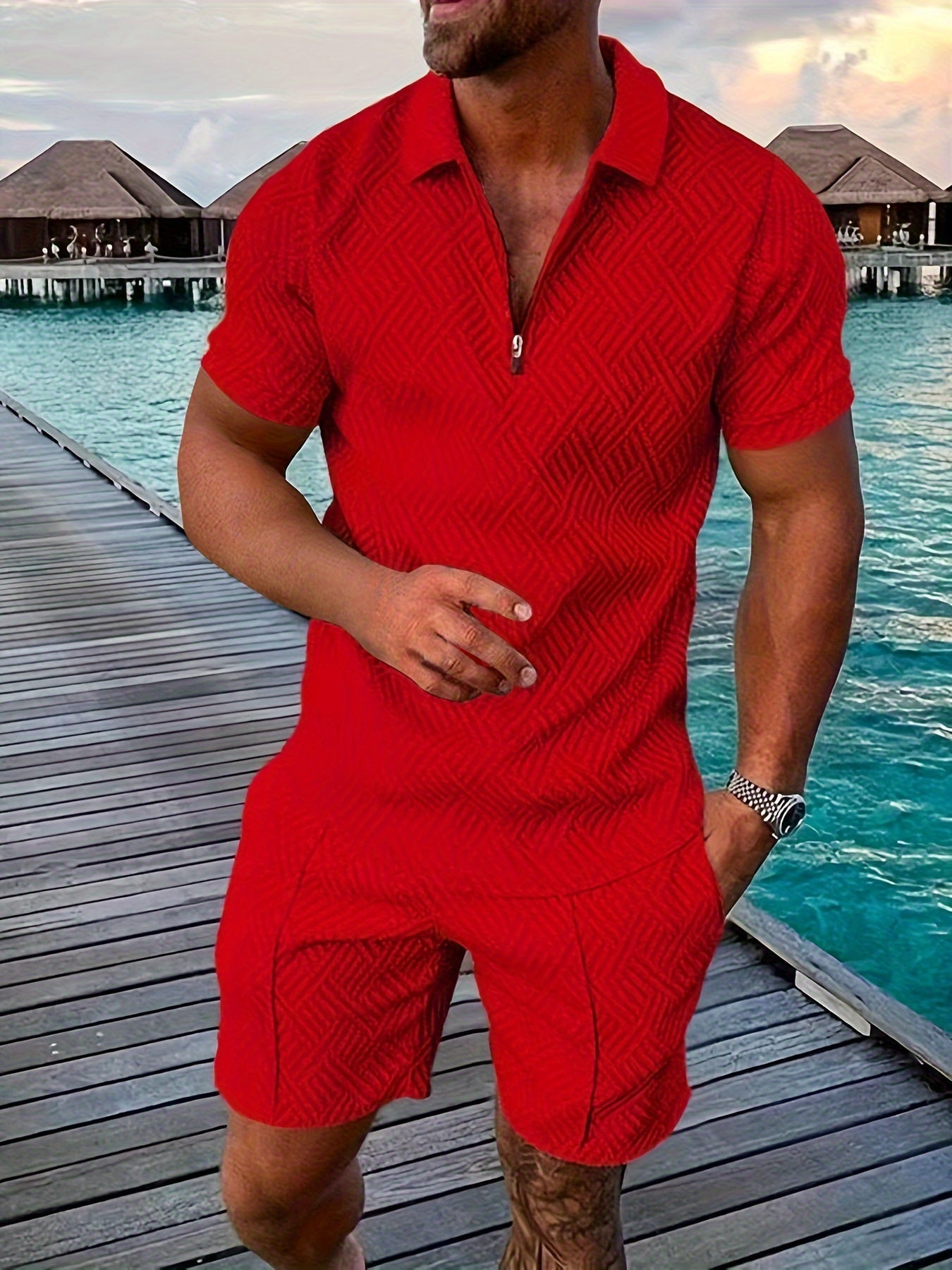 Landon | Men's Shirt & Shorts Set