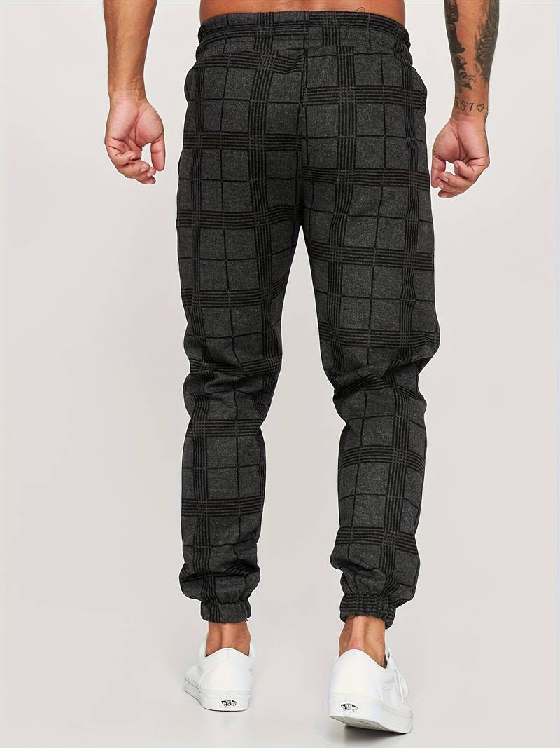 Stefano Checkered Sweatpants