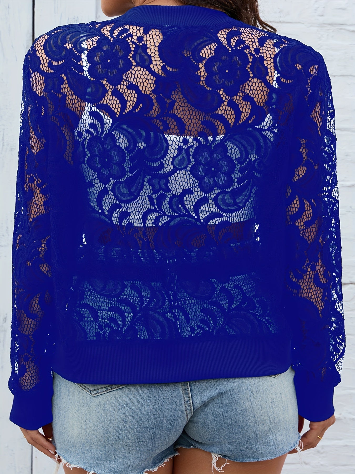Casual lace jacket for women