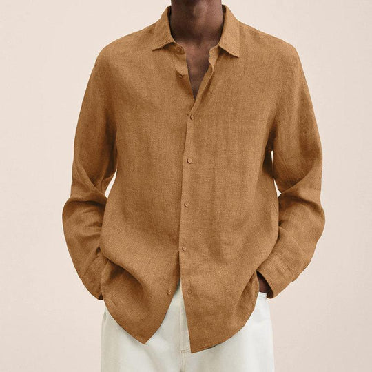 Elegant men's linen shirt - lightness meets versatility