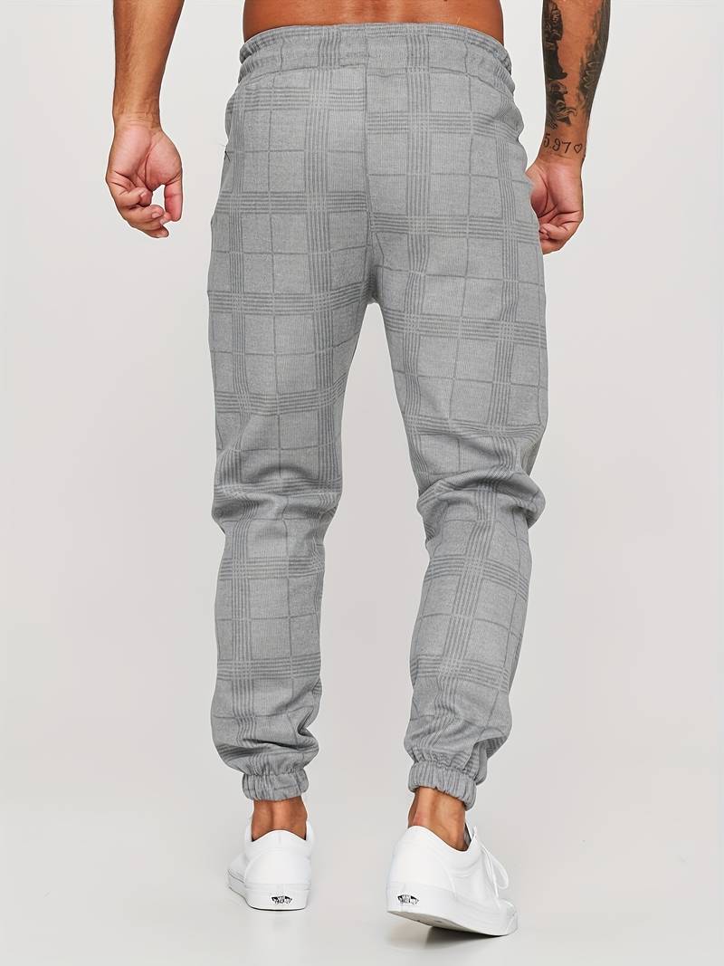 Stefano Checkered Sweatpants