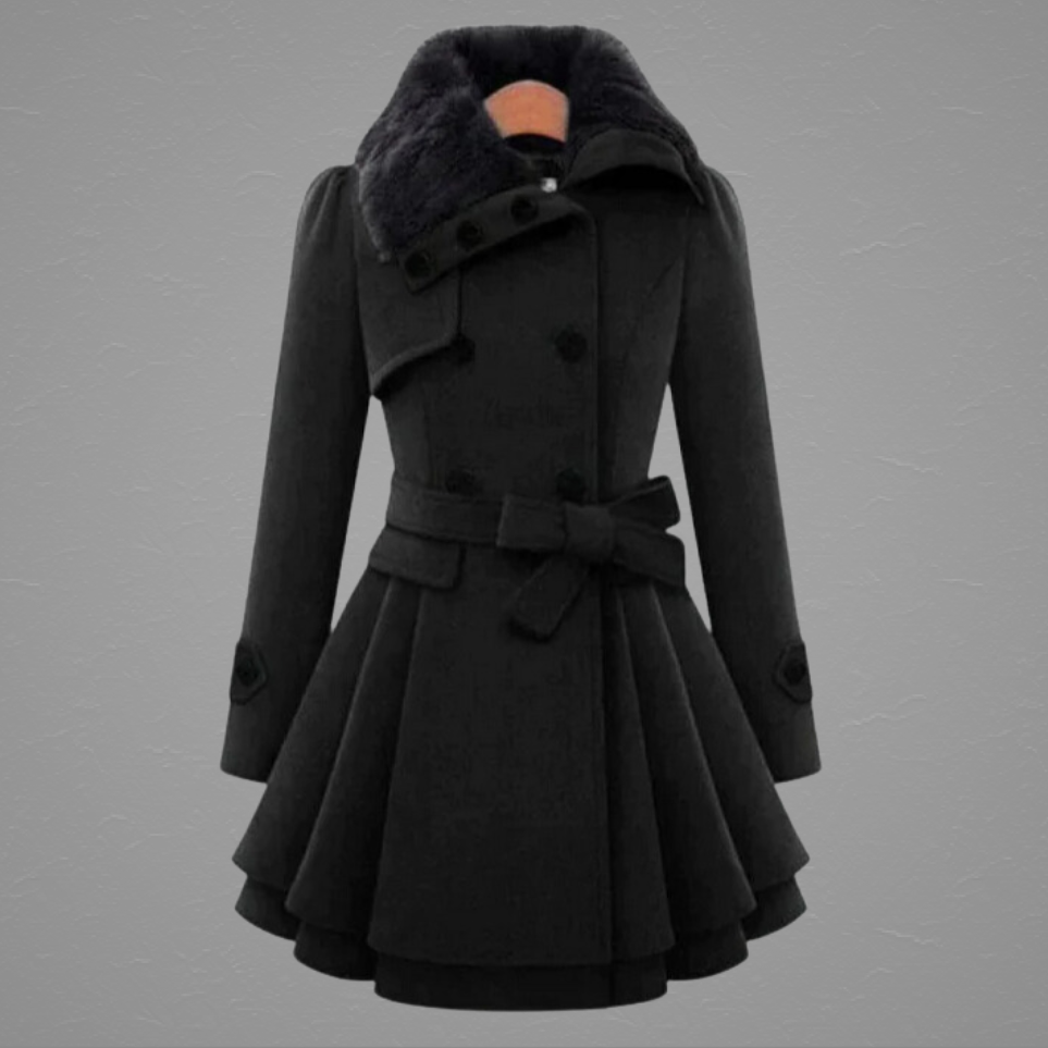 Saiden | Women's Fluffy Long Coat | Winter