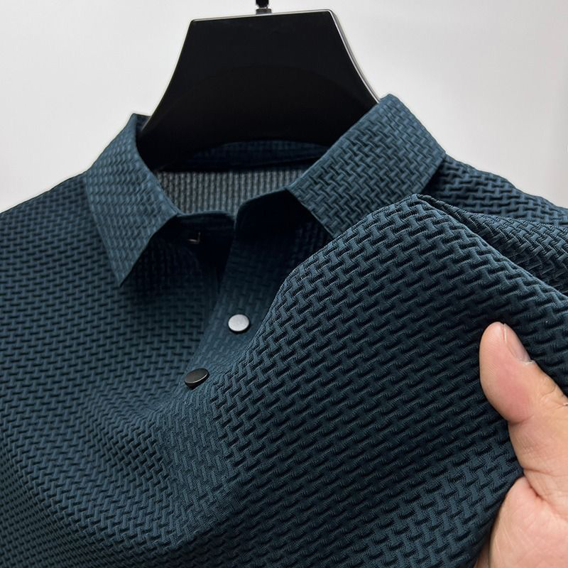 Owen - Comfortable silk polo shirt