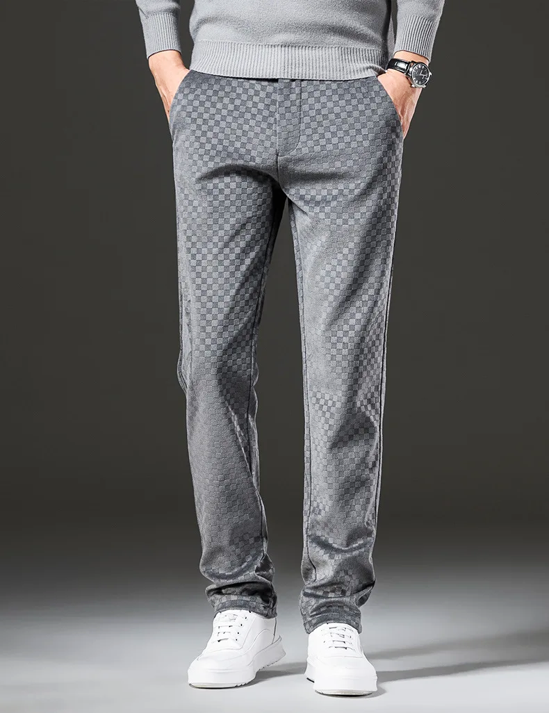 Stewart - Checked corduroy trousers