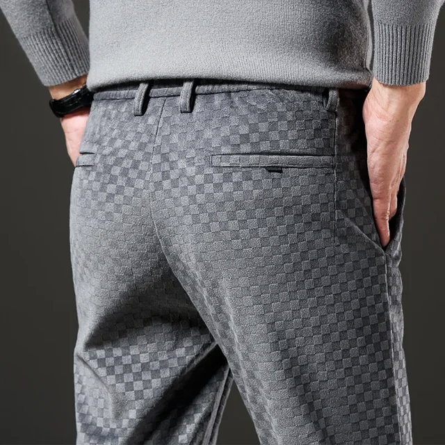 Stewart - Checked corduroy trousers