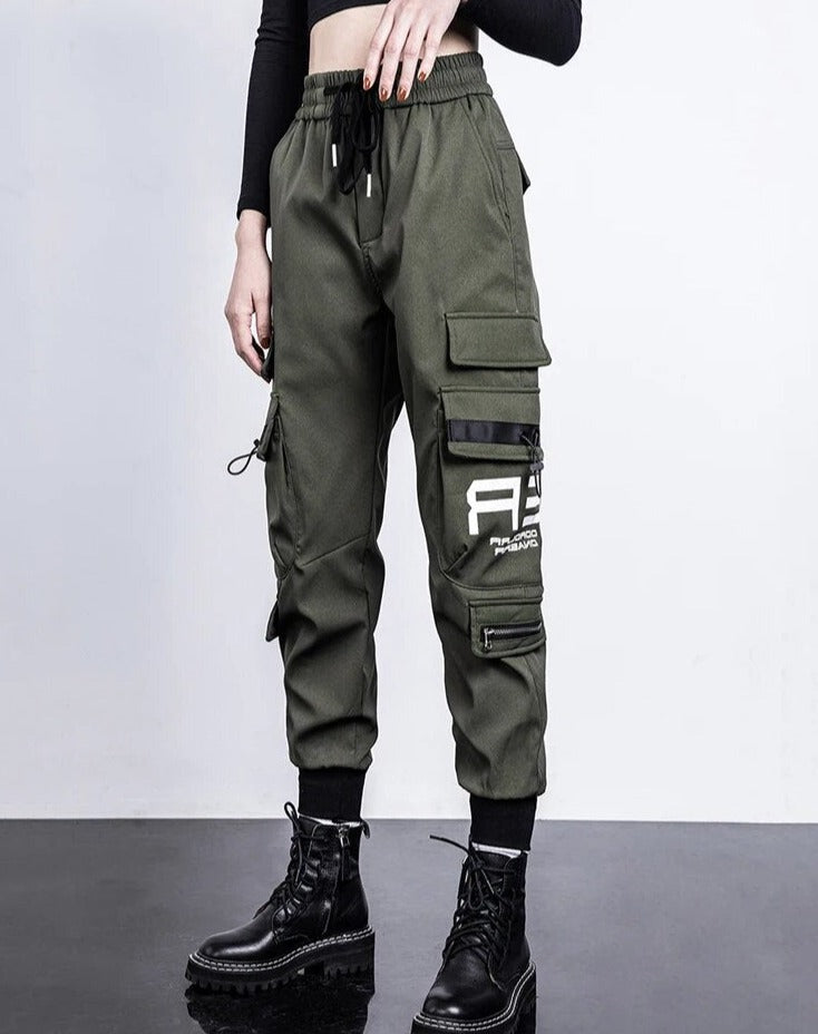 Salina - Women's High Waist Cargo Trousers