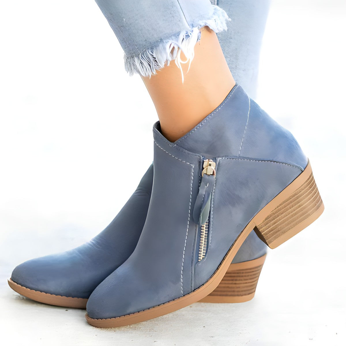 Stylish suede boots