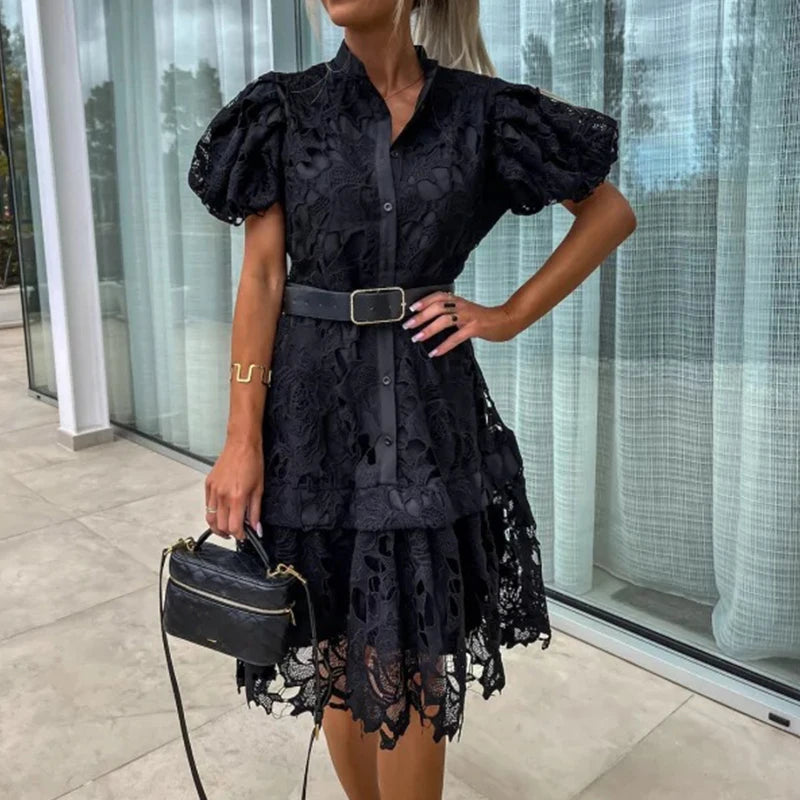 Alaina | Short sleeve mini dress