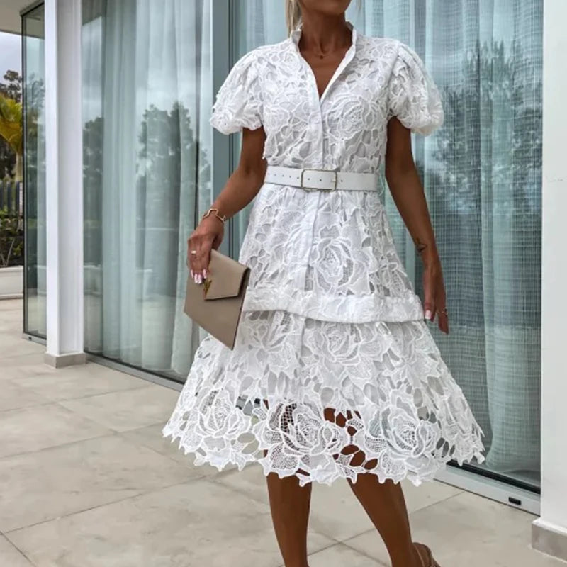 Alaina | Short sleeve mini dress
