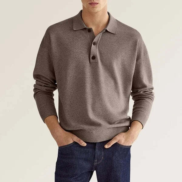 Sean | Men's Casual Polo Shirt | Longsleeve