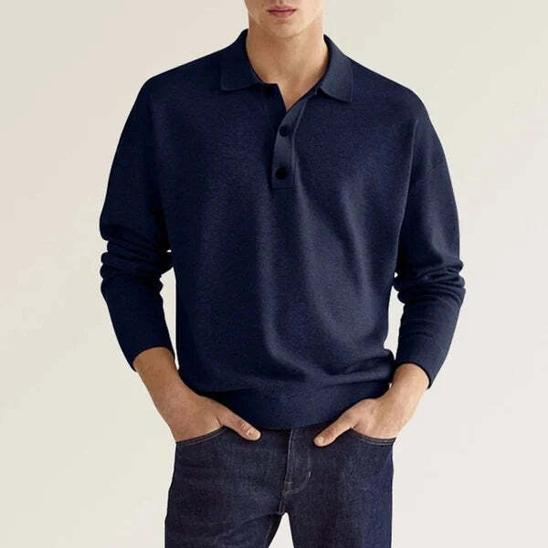 Sean | Men's Casual Polo Shirt | Longsleeve