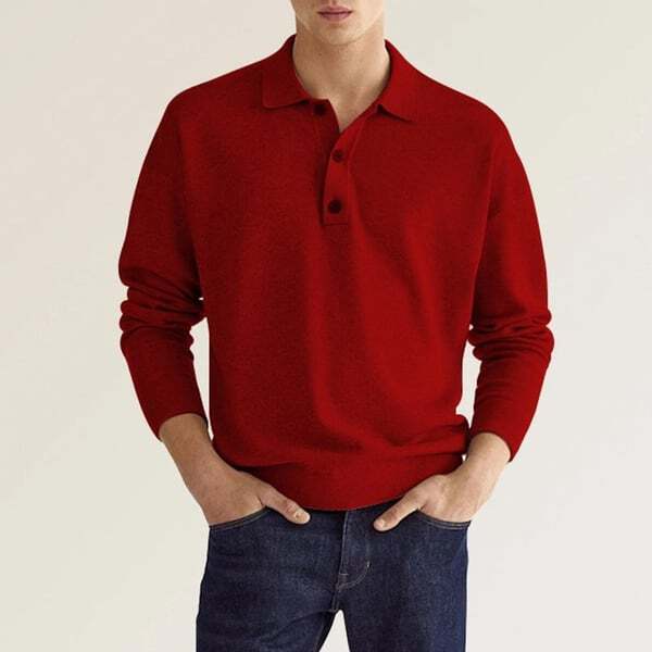 Sean | Men's Casual Polo Shirt | Longsleeve