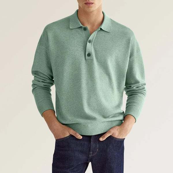 Sean | Men's Casual Polo Shirt | Longsleeve