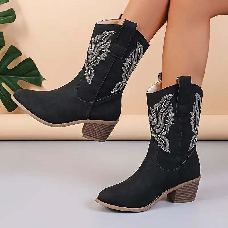 Keily | Women's Cowgirl Ankle Boots | Heeled