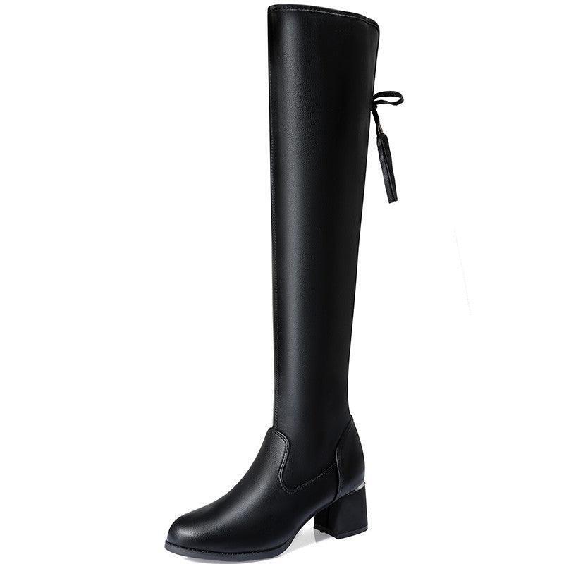 Alaiya | Women's Over The Knee Boots | Black