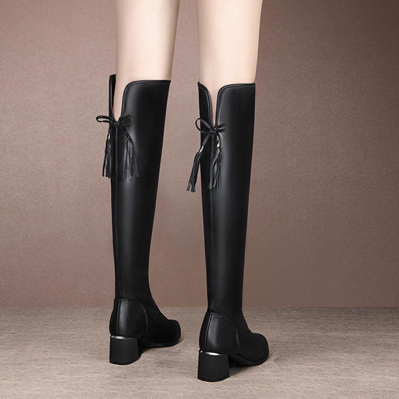 Alaiya | Women's Over The Knee Boots | Black