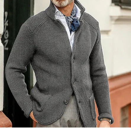 Wesson | Men's Winter Knitted Cardigan | Long