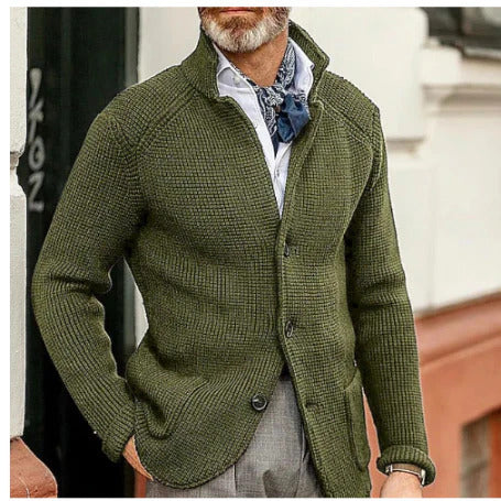 Wesson | Men's Winter Knitted Cardigan | Long