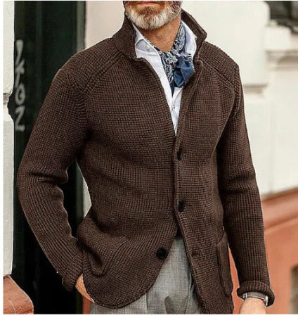 Wesson | Men's Winter Knitted Cardigan | Long