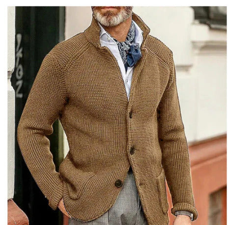 Wesson | Men's Winter Knitted Cardigan | Long