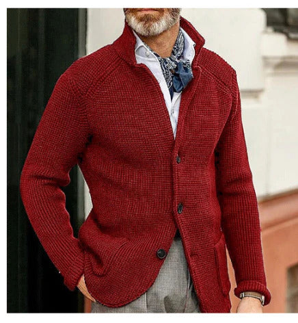 Wesson | Men's Winter Knitted Cardigan | Long