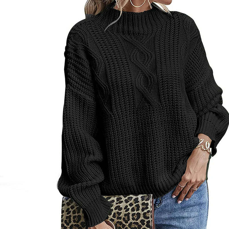 Madalyn | Women's Rollneck Knit Pullover | Oversized