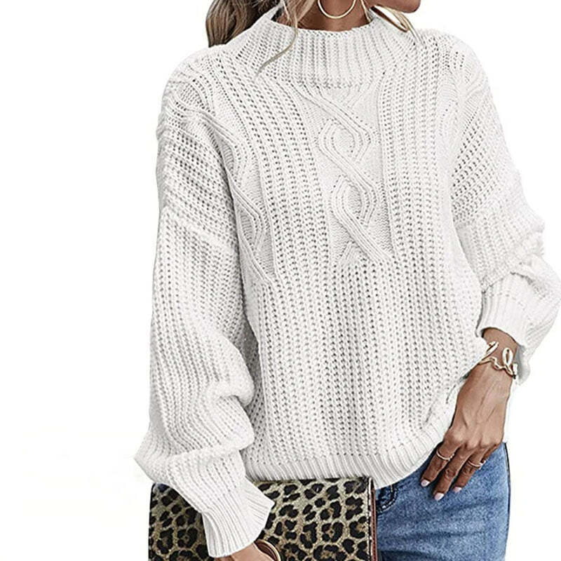 Madalyn | Women's Rollneck Knit Pullover | Oversized