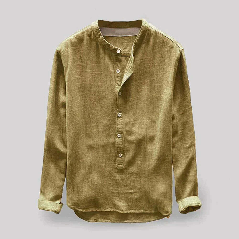 Jeffrey | Men's Casual Henley Shirt | Longsleeve