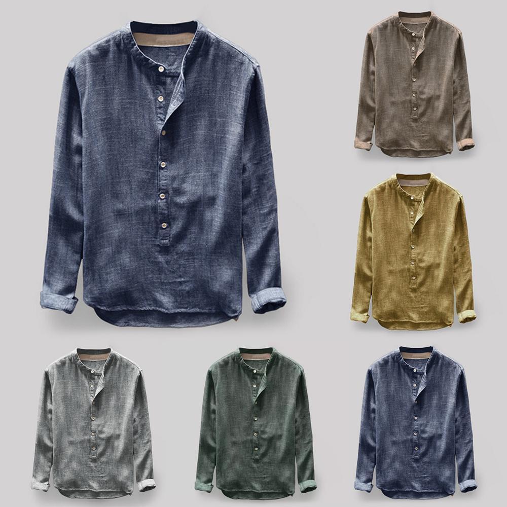 Jeffrey | Men's Casual Henley Shirt | Longsleeve