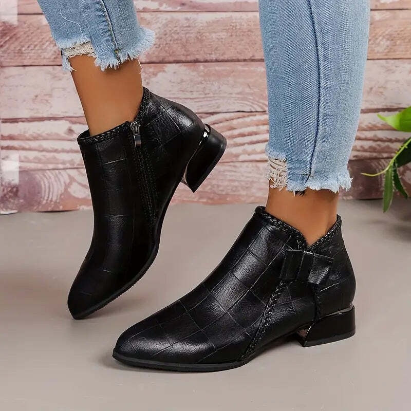 Paloma | Women's Chunky Ankle Boots | Low Heeled