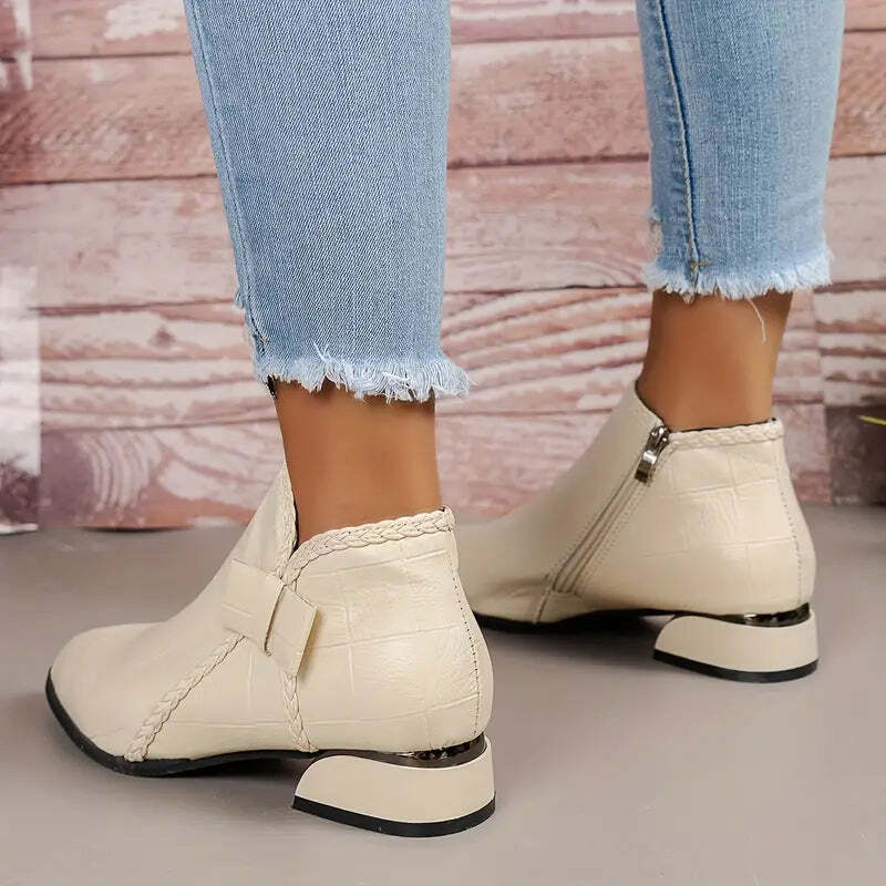 Paloma | Women's Chunky Ankle Boots | Low Heeled