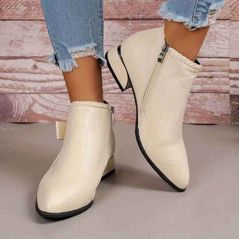 Paloma | Women's Chunky Ankle Boots | Low Heeled