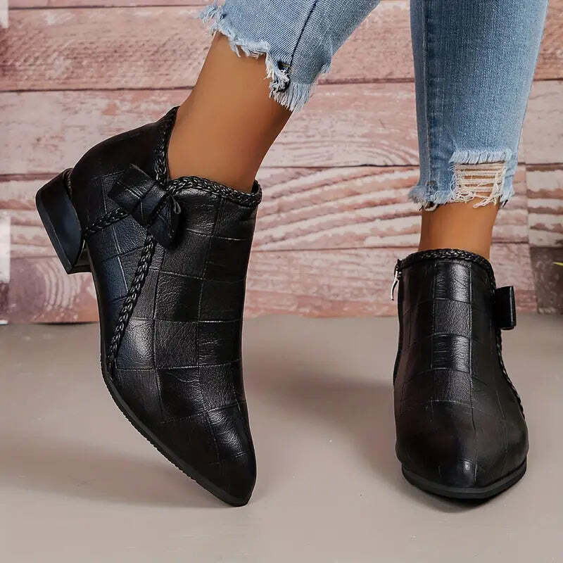 Paloma | Women's Chunky Ankle Boots | Low Heeled